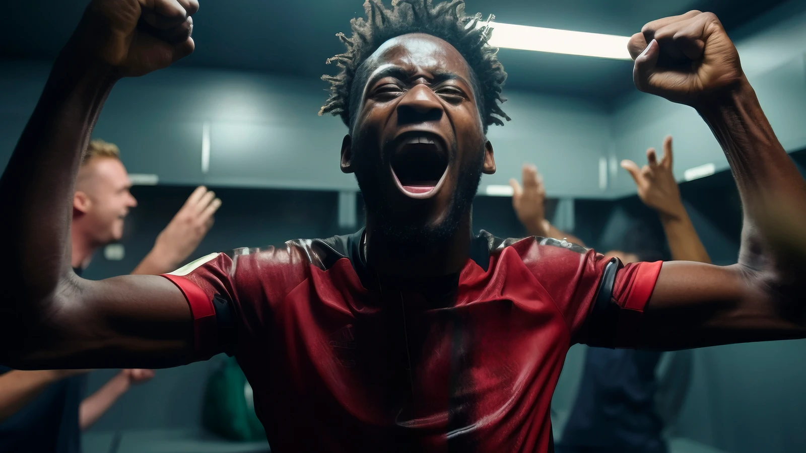 Torcedor comemorando gol